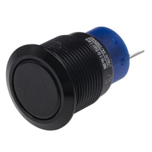 RS PRO Tlačítkový spínač IP67 SPDT Panel Blokování Osvětlené 19.2 mm 5 A, barva LED: Červená 250 V ac