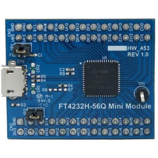 Komunikační a bezdrátový vývojový nástroj Mini-modul FTDI Chip, klasifikace: Sada pro hodnocení FT4232H-56Q MINI MDL
