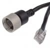 RS PRO Cat5e Ethernetové kabely, Černá, Polyvinylchlorid, A: Rovný 2 m Vnější, B: Přímý Vnější, typ pláště: Nestíněný