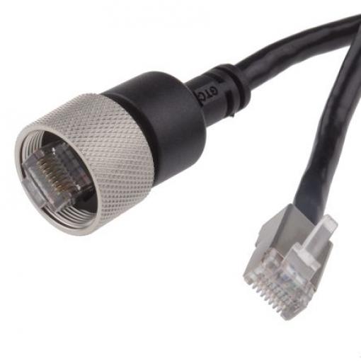 RS PRO Cat5e Ethernetové kabely, Černá, Polyvinylchlorid, A: Rovný 2 m Vnější, B: Přímý Vnější, typ pláště: Nestíněný