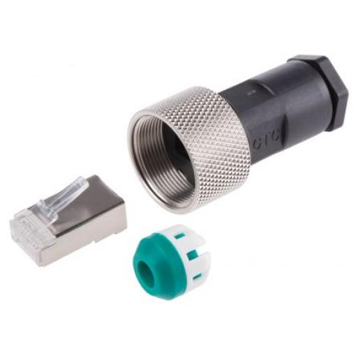 RS PRO Konektor RJ45, řada: GT225360 Vnější, Rovný, Kabel Stíněné, počet portů: 1portový
