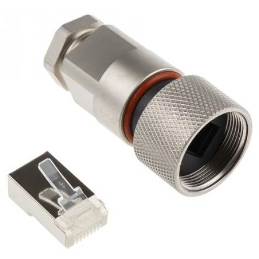 RS PRO Konektor RJ45, řada: GT225370 Vnější, Rovný, Kabel Stíněné, počet portů: 1portový