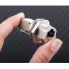 RS PRO Konektor RJ45, řada: GTC Sealed Vnitřní Cat5e, Rovný, Montáž do panelu Stíněné, počet portů: 1portový