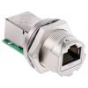 RS PRO Konektor RJ45, řada: GTC Sealed Vnitřní Cat5e, Rovný, Montáž do panelu Stíněné, počet portů: 1portový