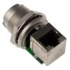 RS PRO Konektor RJ45, řada: GTC Sealed Vnitřní Cat5e, Rovný, Montáž do panelu Stíněné, počet portů: 1portový