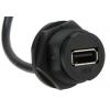 RS PRO Kabel USB Vnitřní, řada: GT111200, A: USB typu A, 200 mm Vnější, Černá, B: USB typu A