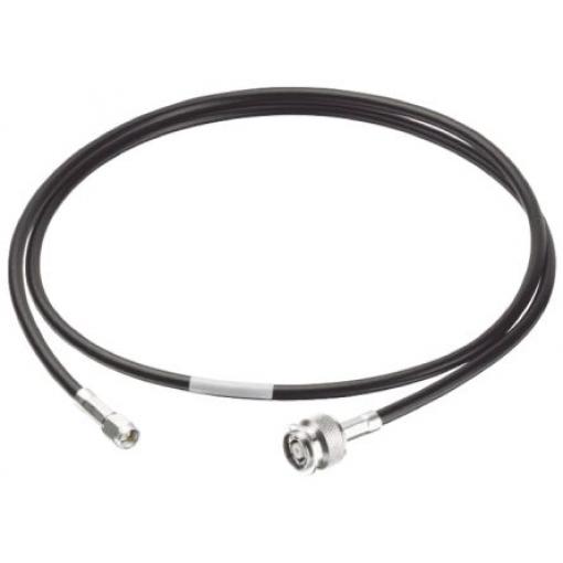 Koaxiální kabel, řada: Reverse TNC, Modrá, Černá Vnější RADOX, A: RP-TNC Vnější, B: SMA 1 m Huber+Suhner