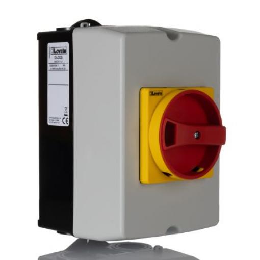 Lovato Odpínač, rozsah: GA 3pólový Panel IP65 16 A 7.5 kW
