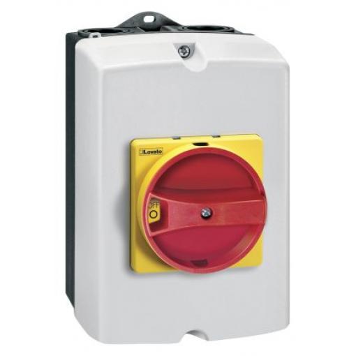 Lovato Odpínač, rozsah: GAZ 3pólový Panel IP65 40 A 18.5 kW