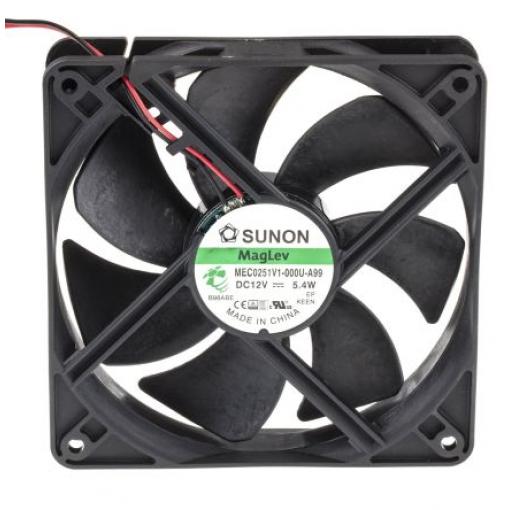 Sunon Axiální ventilátor, řada: ME, průtok vzduchu: 183.8 m³/h 5.5 W 12 V dc 451 mA 120 mm 120 mm 25 mm