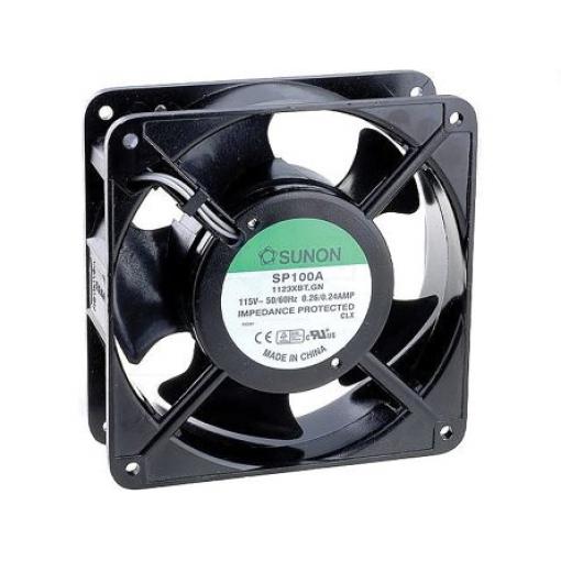 Sunon Axiální ventilátor, řada: SF, průtok vzduchu: 164.8 m³/h 22 W 115V ac 260 mA 119 mm 119mm 38.5 mm