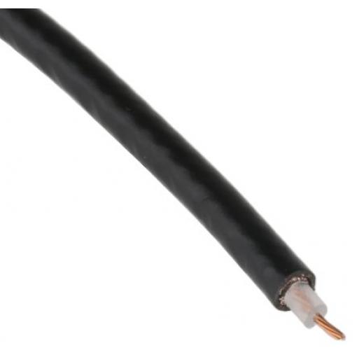 Koaxiální kabel, řada: Alpha Essentials Coaxial Cable RG174/U, Červená, Černá Polyvinylchlorid, vnější průměr: 2.59 mm