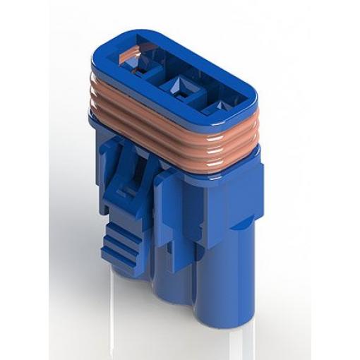 EDAC Konektor vodič-vodič, řada: 572, formát pólů: 3, Kabel Krimpovací, 300V 10A, 105 °C, -40 °C