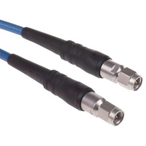 Koaxiální kabel, řada: SUCOTEST, Modrá Vnější Fluorovaný ethylenpropylen, A: SMA Vnější, B: SMA 1.219 m Huber+Suhner