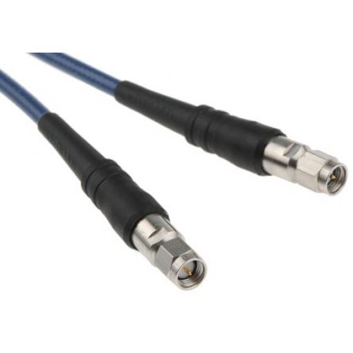 Koaxiální kabel, řada: SUCOTEST, Modrá Vnější Fluorovaný ethylenpropylen, A: SMA Vnější, B: SMA 914 mm Huber+Suhner