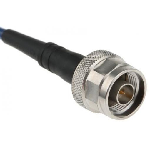 Koaxiální kabel, řada: SUCOTEST, Modrá Vnější Fluorovaný ethylenpropylen, A: SMA Vnější, B: Typ N 914 mm Huber+Suhner