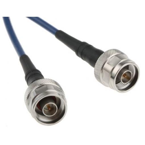 Koaxiální kabel, řada: SUCOTEST, Modrá Vnější Fluorovaný ethylenpropylen, A: Typ N Vnější, B: Typ N 914 mm Huber+Suhner