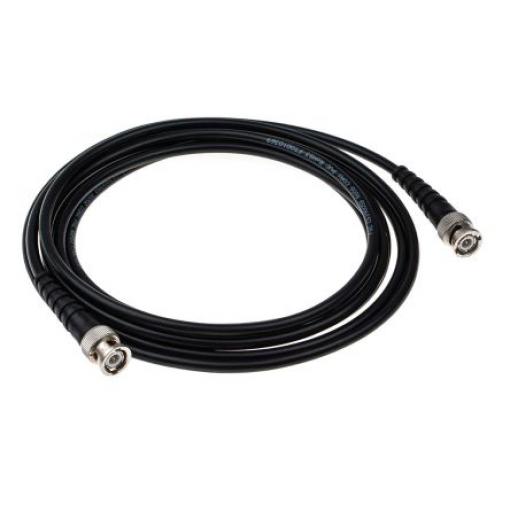 Koaxiální kabel, řada: BNC RG58, Černá Polyvinylchlorid, vnější průměr: 14.6 mm OD 3 m 50 Ω Telegartner S koncovkou