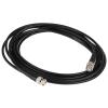 Koaxiální kabel, řada: BNC RG58, Černá Polyvinylchlorid, vnější průměr: 14.6 mm OD 5 m 50 Ω Telegartner S koncovkou