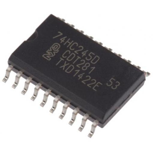 Nexperia Sběrnicový vysílač-přijímač Sběrnicový vysílač-přijímač 74HC245D,652 HC, počet kanálů: 8 CMOS Neinvertující,