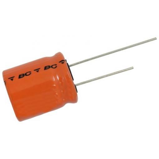 Superkondenzátor, řada: 220 EDLC 25F -20 → +50% 20mΩ 2.7V dc, Průchozí otvor, 1820, 18.5 (Dia.) x 22mm Vishay