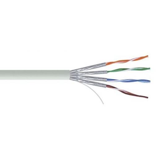 RS PRO Cat7 Ethernetové kabely, Šedá, Polyvinylchlorid 100 m, typ pláště: U/FTP