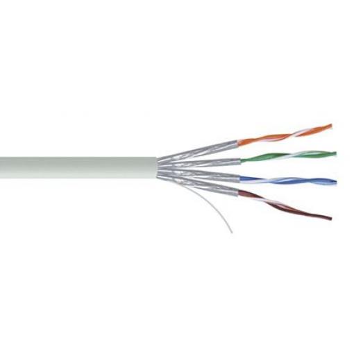RS PRO Cat7 Ethernetové kabely, Šedá, Nízko dýmivý bezhalogenový 100 m, typ pláště: U/FTP
