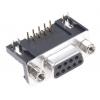 ASSMANN WSW Konektor D-Sub, řada: A-DF, počet kontaktů: 9, orientace těla: Pravý úhel 2.77 mm, Průchozí otvor, D-SUB,