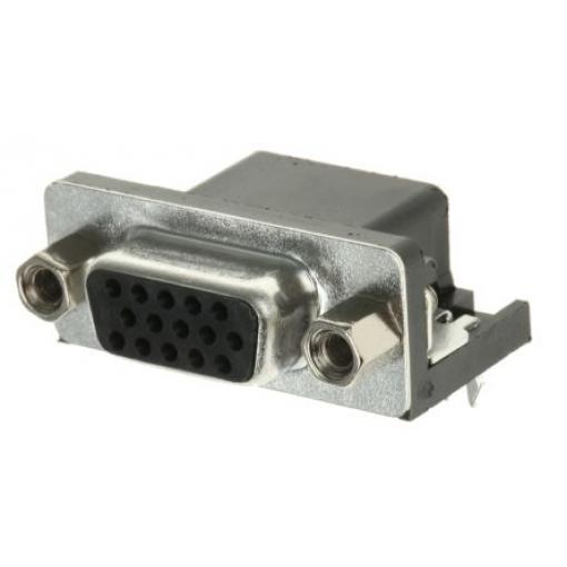 ASSMANN WSW Konektor D-Sub, řada: A-HDF, počet kontaktů: 15, orientace těla: Pravý úhel 1.98 mm, Průchozí otvor Vnitřní,