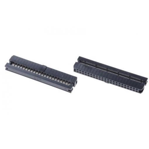 ASSMANN WSW Konektor IDC, řada: AWP2 Vnitřní, rozteč: 2 mm, počet kontaktů: 44, počet řad: 2, Kabel, IDC, orientace