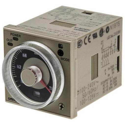 Omron Časovací relé, řada: H3CR Lišta DIN DPDT 2kontaktové 125 V dc 100 to 125 V dc Multifunkční funkce 11 kolíků 0.05 s