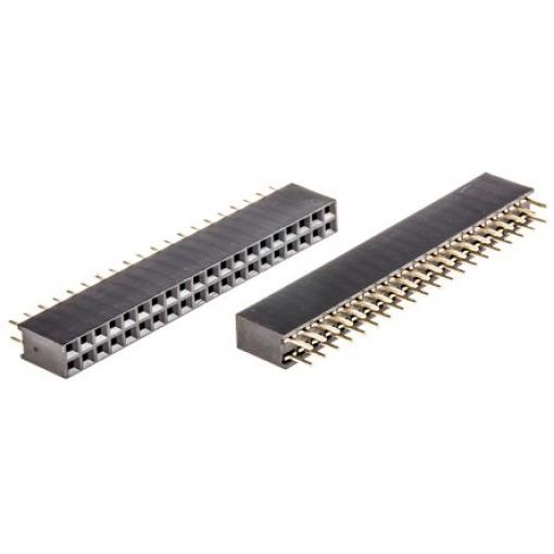 Patice PCB, řada: A-BL254, orientace těla: Rovný, rozteč: 2.54 mm, počet kontaktů: 40, počet řad: 2, Průchozí otvor