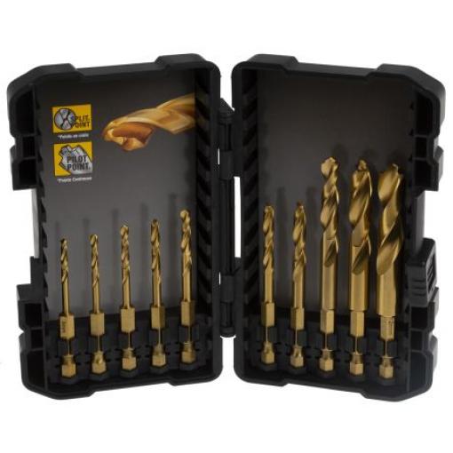Sada příklepových vrtáků Titan 10kusová Dewalt