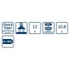 Miniaturní vysavač 12 V, Modrá (GAS 12V) Bosch Ruční