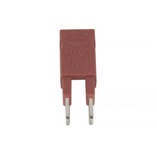 HARTING Propojka, Zásuvná propojka, řada: Han ES Press, Vnější, formát pólů: 2 2.08 mm², počet kontaktů: 2, 0.5 mm² -,