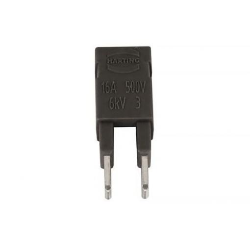 HARTING Propojka, Zásuvná propojka, řada: Han ES Press, Vnější, formát pólů: 2 2.08 mm², počet kontaktů: 2, 0.5 mm² -,