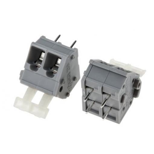 WAGO Svorkovnice PCB, řada: 256, rozteč: 5.08 mm, počet řad: 1, počet kontaktů: 2, Šedá