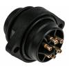 Kulatý konektor, počet kontaktů: 6, Montáž na přírubu, velikost: 21.8 mm Hirschmann, pohlaví kontaktu: Vnější, orientace
