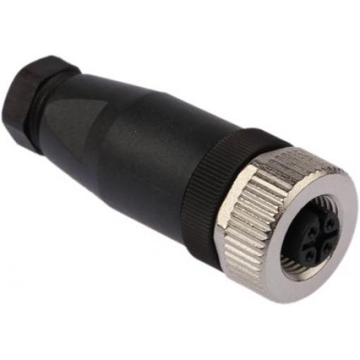 Kulatý konektor, počet kontaktů: 4, Kabel, velikost: M12 binder, pohlaví kontaktu: Vnitřní, orientace těla: Rovný