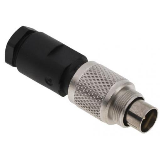 Kulatý konektor, počet kontaktů: 5, Kabel, velikost: M9 binder, pohlaví kontaktu: Vnější, orientace těla: Rovný