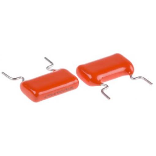 Vrstvové kondenzátory, řada: MKT368, Průchozí otvor 470 nF 63 V ac 100 V dc Vishay 0.8 mm