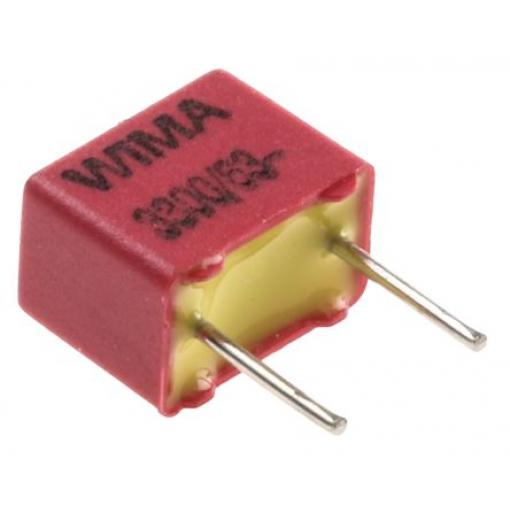 Vrstvové kondenzátory, řada: FKP2 3.3 nF ±5 % 63 V dc 40 V ac, Průchozí otvor 0.5 mm WIMA