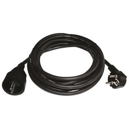 Napájecí kabel 15m, Černá, A: CEE 7/7, B: CEE 7/7, 16 A RS PRO