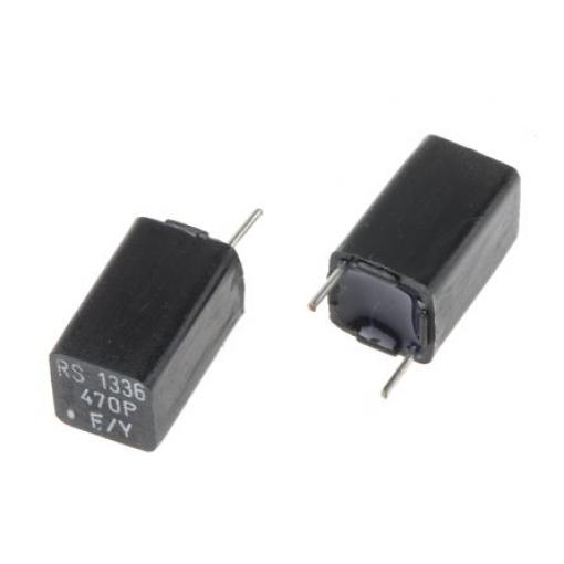 Vrstvové kondenzátory, řada: EXFS 470 pF, Průchozí otvor 0.6 mm RS PRO