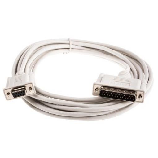 Roline Sériový kabel, A: Vnitřní délka 6 m, A: D-sub 25kolíkový, D-Sub 9pin, B: Vnější, B: DB25, Polyvinylchlorid