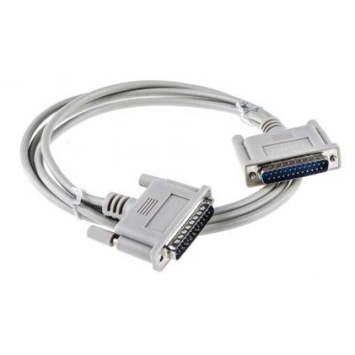 Roline Sériový kabel, A: Vnější délka 1.8 m, A: D-sub 25kolíkový, B: Vnější, B: DB25, Polyvinylchlorid
