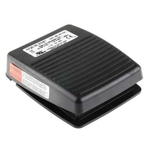 RS PRO Nožní spínač, řada: Aquiline Maintained IP20 Pro nízkou zátěž Blokování ovládání Polymer SPST 12 A 250 V ac