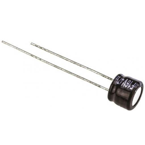 Kondenzátor, řada: KS-A 47 μF ±20 % 16 V dc Radiální vedení ECEA1CKS470, Průchozí otvor AEC-Q200 Panasonic