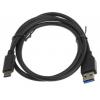 RS PRO Kabel USB Vnější, A: USB typu A, 1 m Vnější, Černá, B: USB typu C