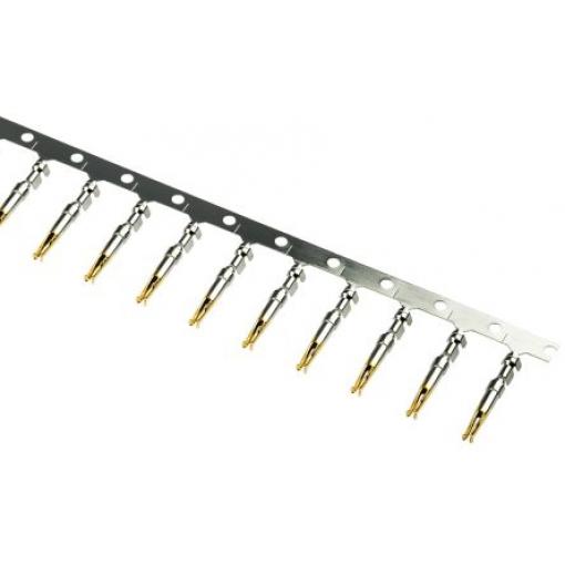 Kontakt pro konektory D-Sub, řada: D-Sub Standard, Vnitřní Krimpovací, pokovení: Zlatá, max. AWG: 24 AWG, typ kontaktu: